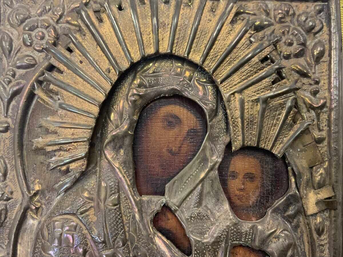 Old hand-painted Russian icon, mounting, 19th century - 7 Old hand-painted Russian icon, mounting, 19th century - 7