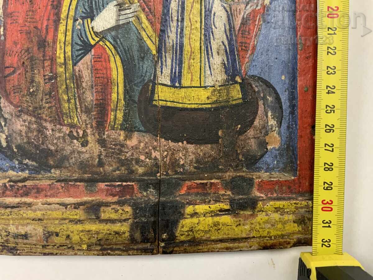 Delivery of Revival Bulgarian Home Icon Tryavna 19th Century Delivery of Revival Bulgarian Home Icon Tryavna 19th Century