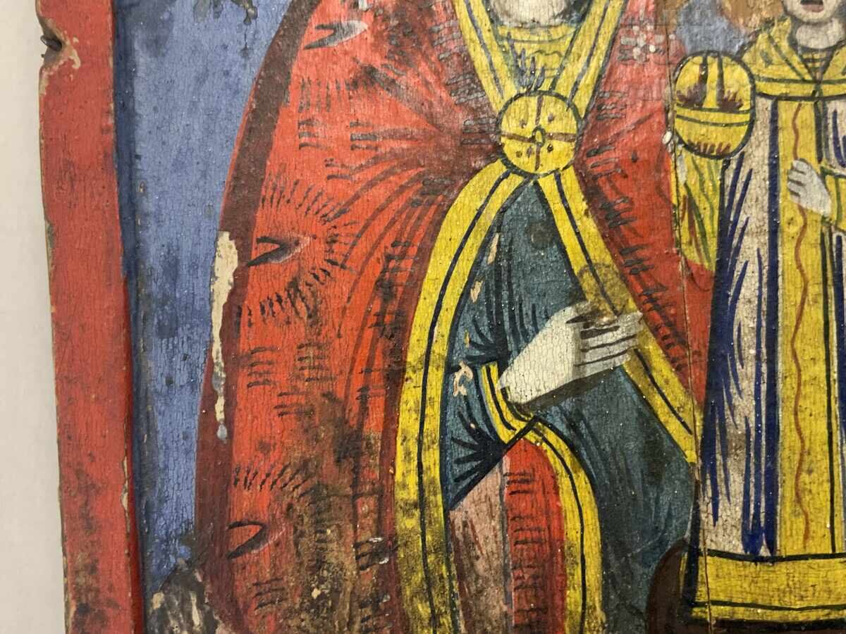 Revival Bulgarian Home Icon Tryavna 19th Century - 5 Revival Bulgarian Home Icon Tryavna 19th Century - 5