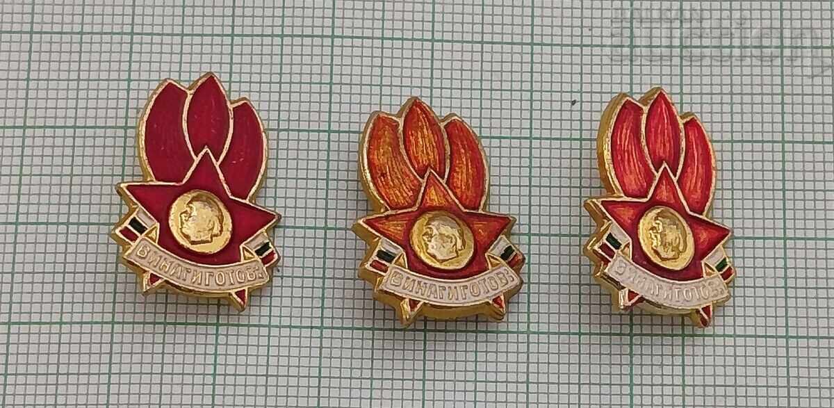 ALWAYS READY PIONEER LOGO BADGE LOT OF 3 PIECES ALWAYS READY PIONEER LOGO BADGE LOT OF 3 PIECES