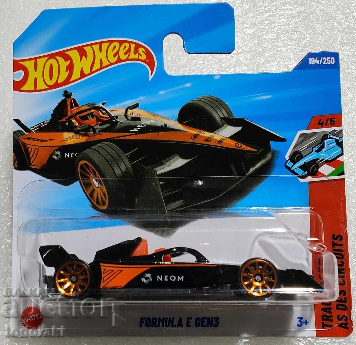 Hot Wheels Formula E GEN3 Mașinuță Hot Wheels 1:64 Formula