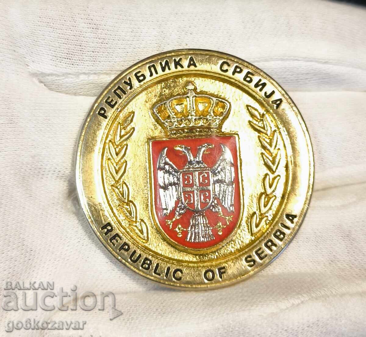 Serbia Ministerul Apărării. Plachetă foarte frumoasă! cu preț 18.90 BGN | € 9.66