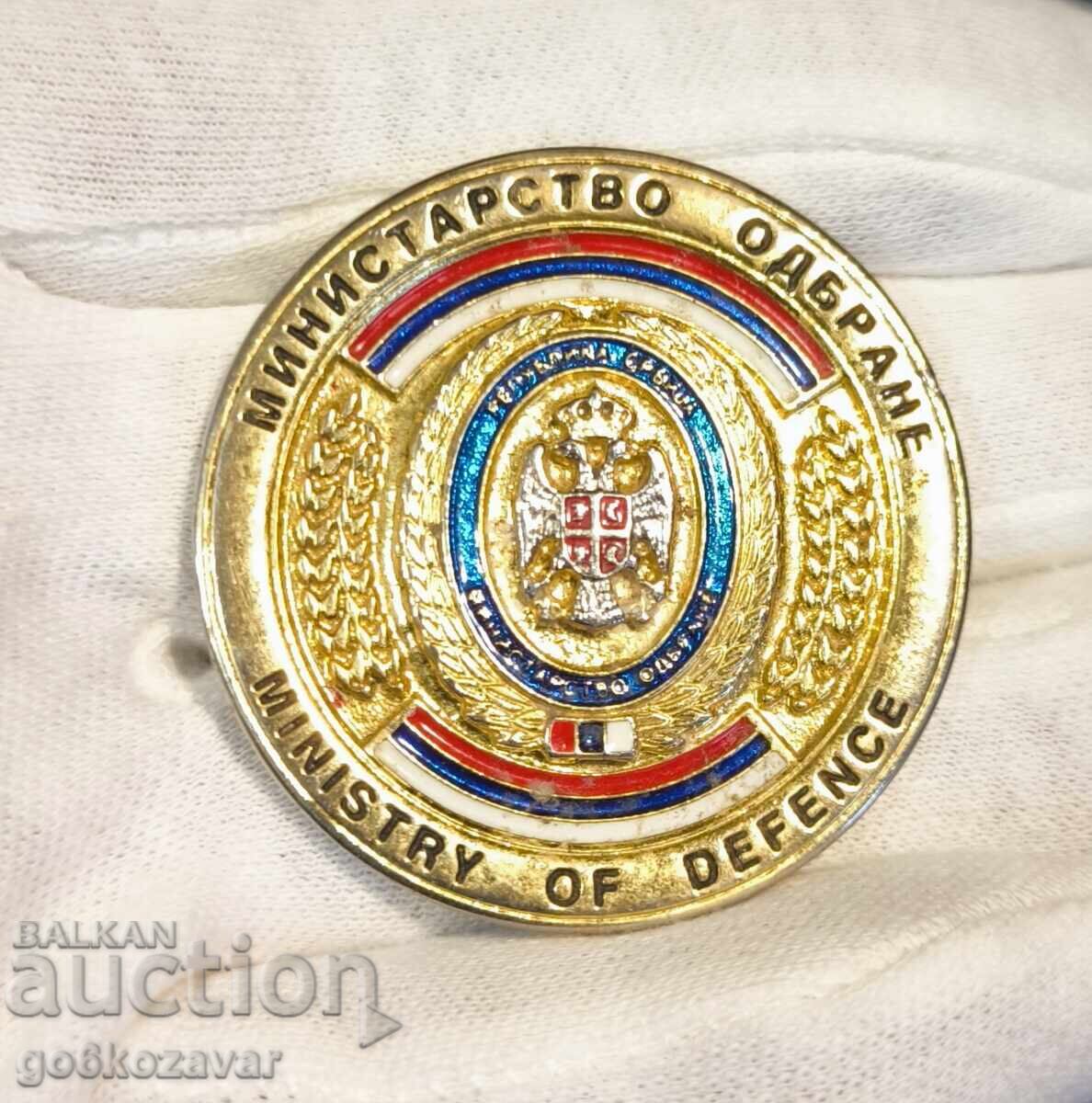 Serbia Ministerul Apărării. Plachetă foarte frumoasă!