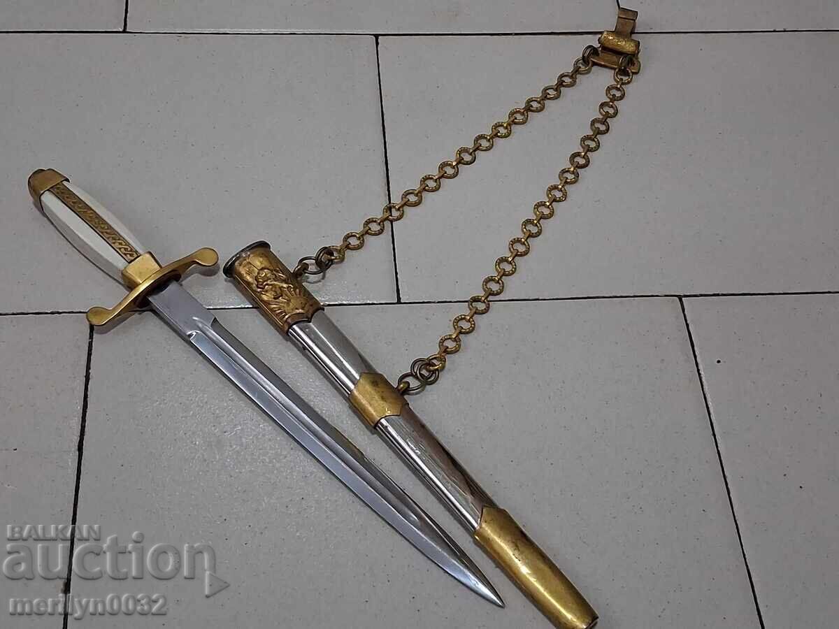 Pumnal de ofițer de infanterie cu teacă BNA cu preț 250.00 BGN | € 127.82