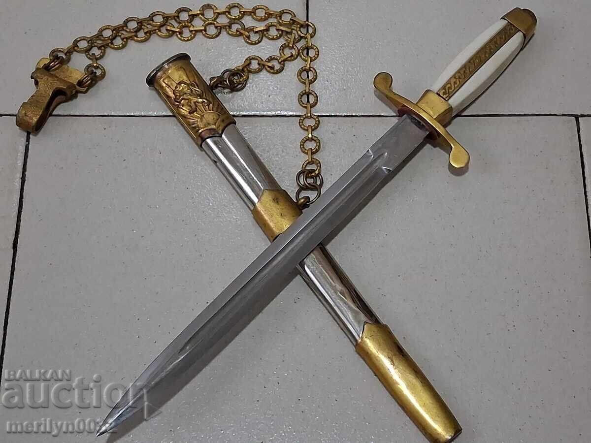 Pumnal de ofițer de infanterie cu teacă BNA