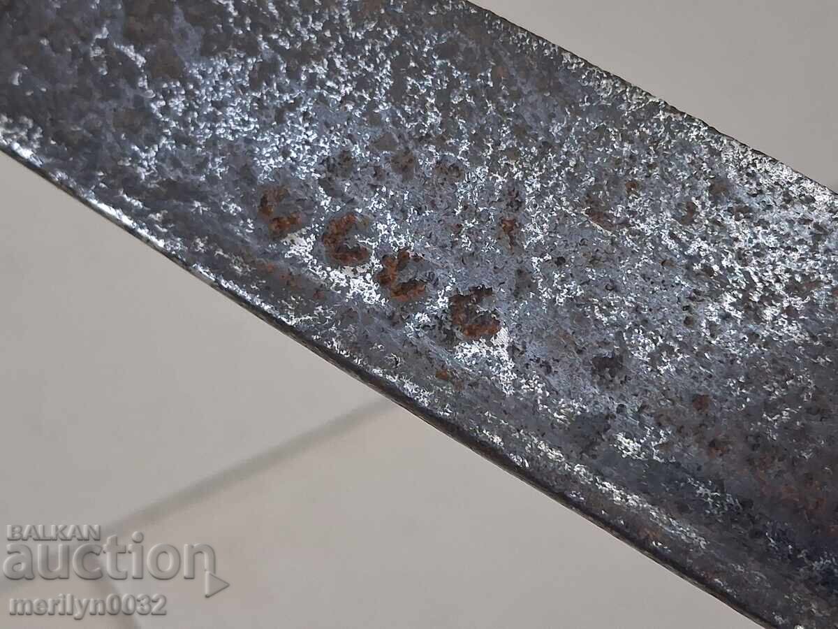 Δημοπρασία Παλιό μαχαίρι Μπουϊνόφσκι Καρακουλάκ, λαβή με λαβή από κέρατο βουβάλου