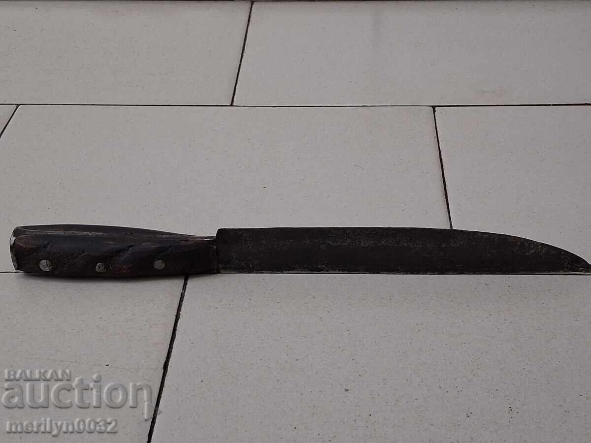 Παράδοση Παλιό μαχαίρι Μπουϊνόφσκι Καρακουλάκ, λαβή με λαβή από κέρατο βουβάλου