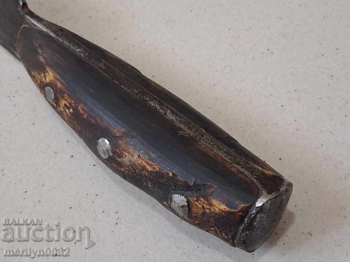 Παλιό μαχαίρι Μπουϊνόφσκι Καρακουλάκ, λαβή με λαβή από κέρατο βουβάλου - 5