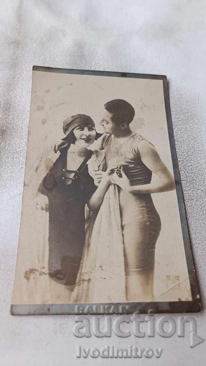 Εικόνα καρτ ποστάλ Άνδρας και νεαρό κορίτσι