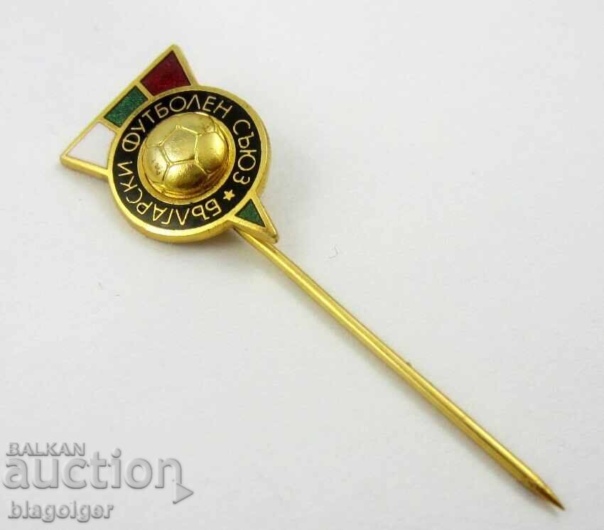 Аукцион Български Футболен Съюз-Емайлирана стара значка