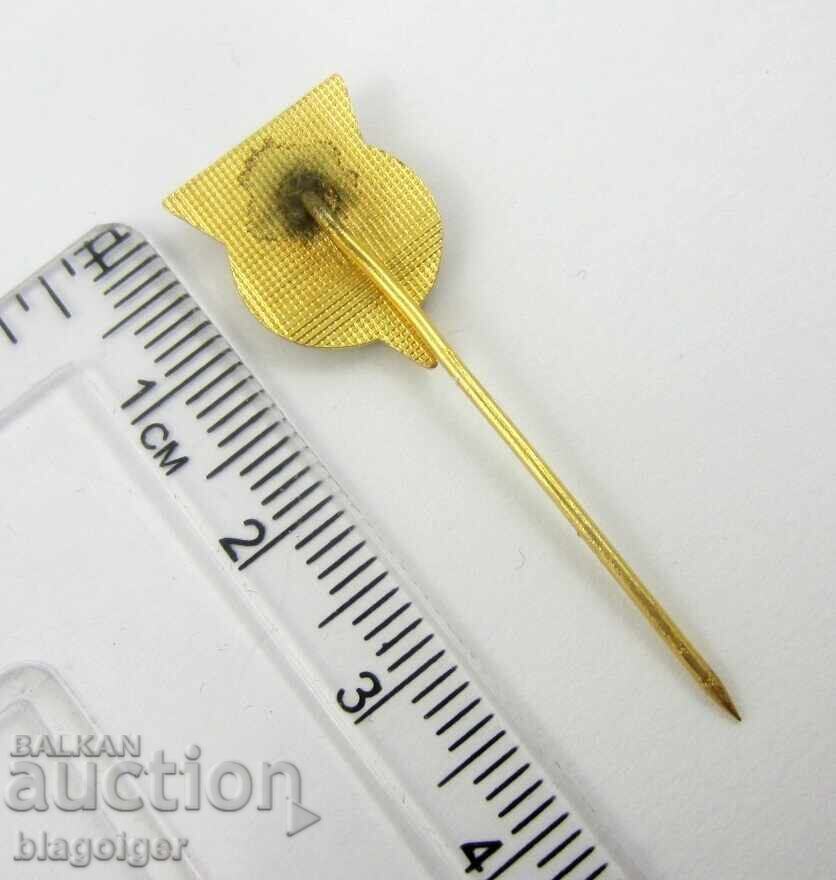 Доставка на Български Футболен Съюз-Емайлирана стара значка