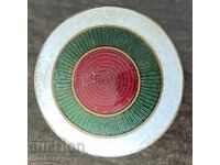 6262 Βασίλειο της Βουλγαρίας κοκάρδα στρατιωτική Αξιωματικός Α' ΠΠ σμάλτο