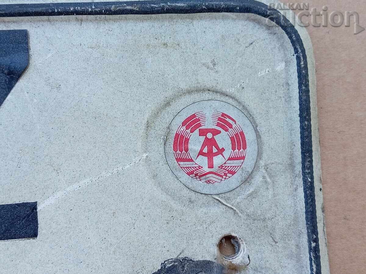 Delivery of DDR GDR 1961 License Plate