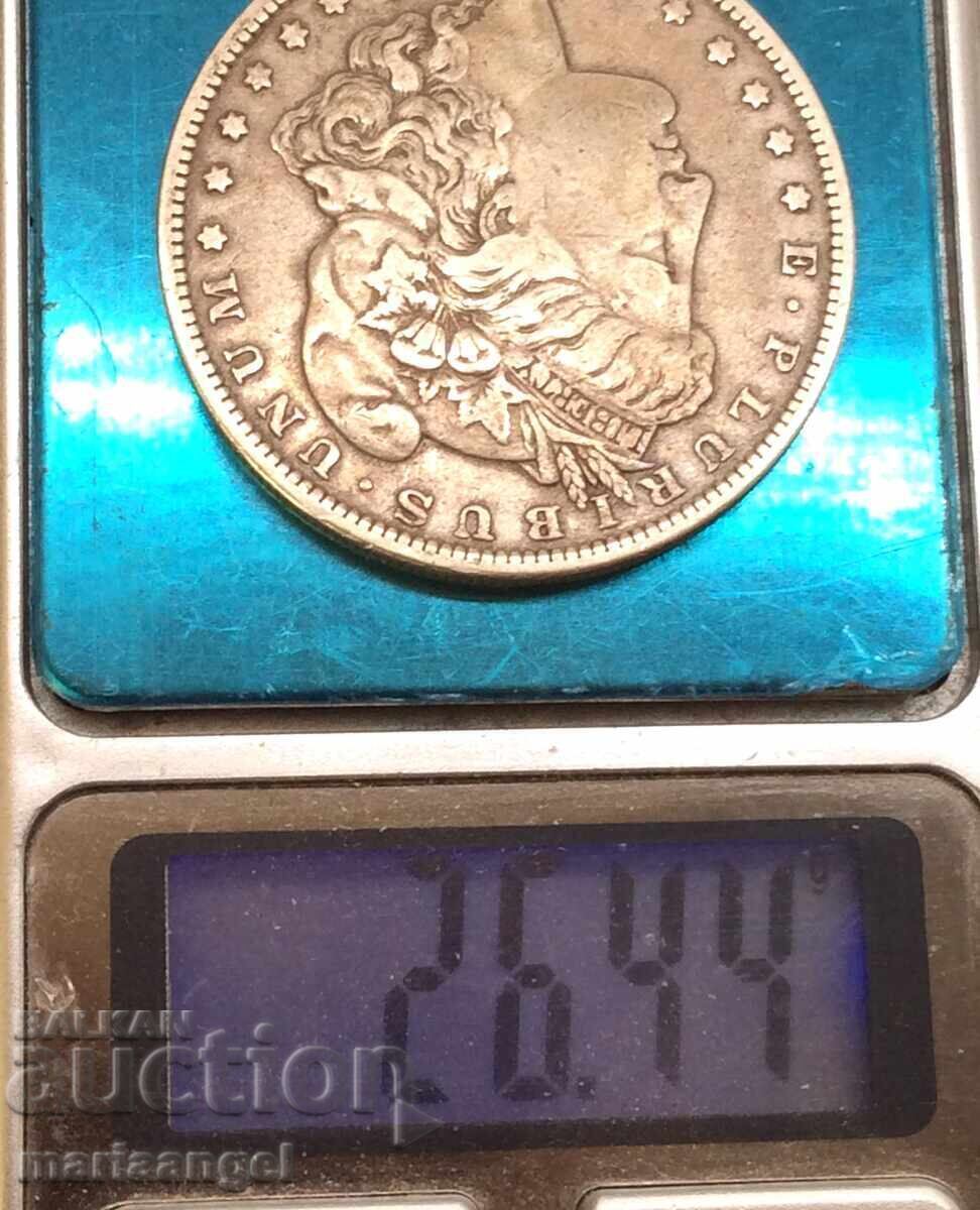 Auction  1 Dollar Morgan 1891 USA Silver 26.44g