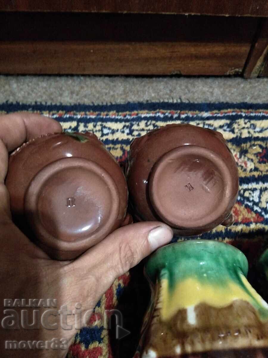 Ceramic Set. Pitcher and 6 cups - 5 Ceramic Set. Pitcher and 6 cups - 5