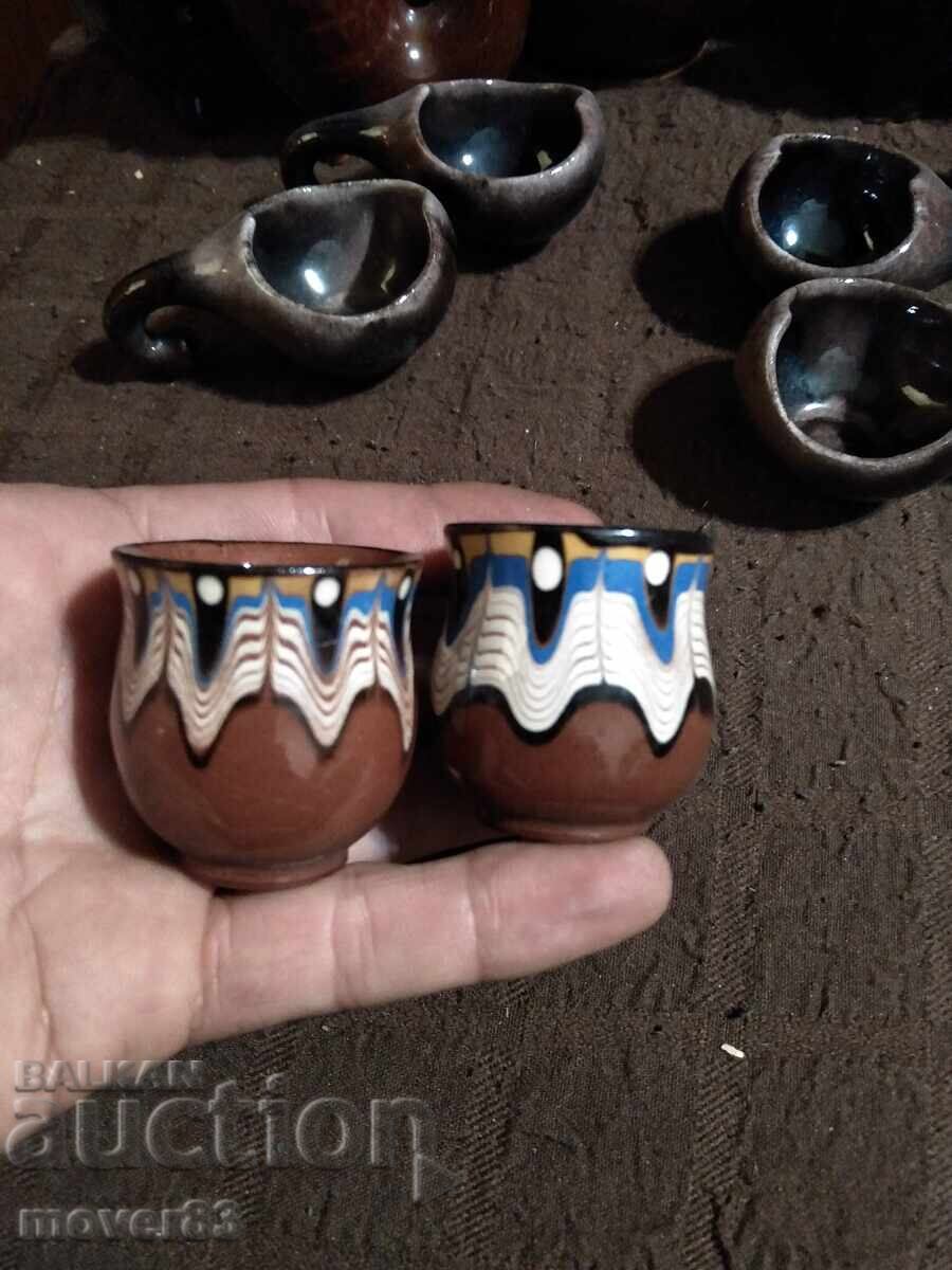 Κεραμικά. Κανάτα και φλιτζάνια. Μίγμα - 5