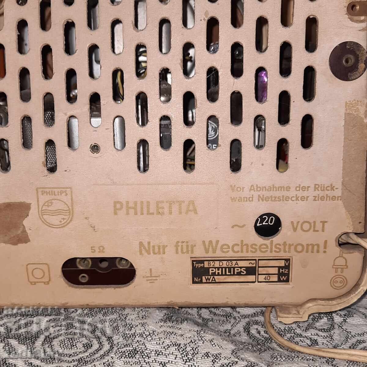 Radio Philips Philetta model 203 B2D03A din 1960 - 7