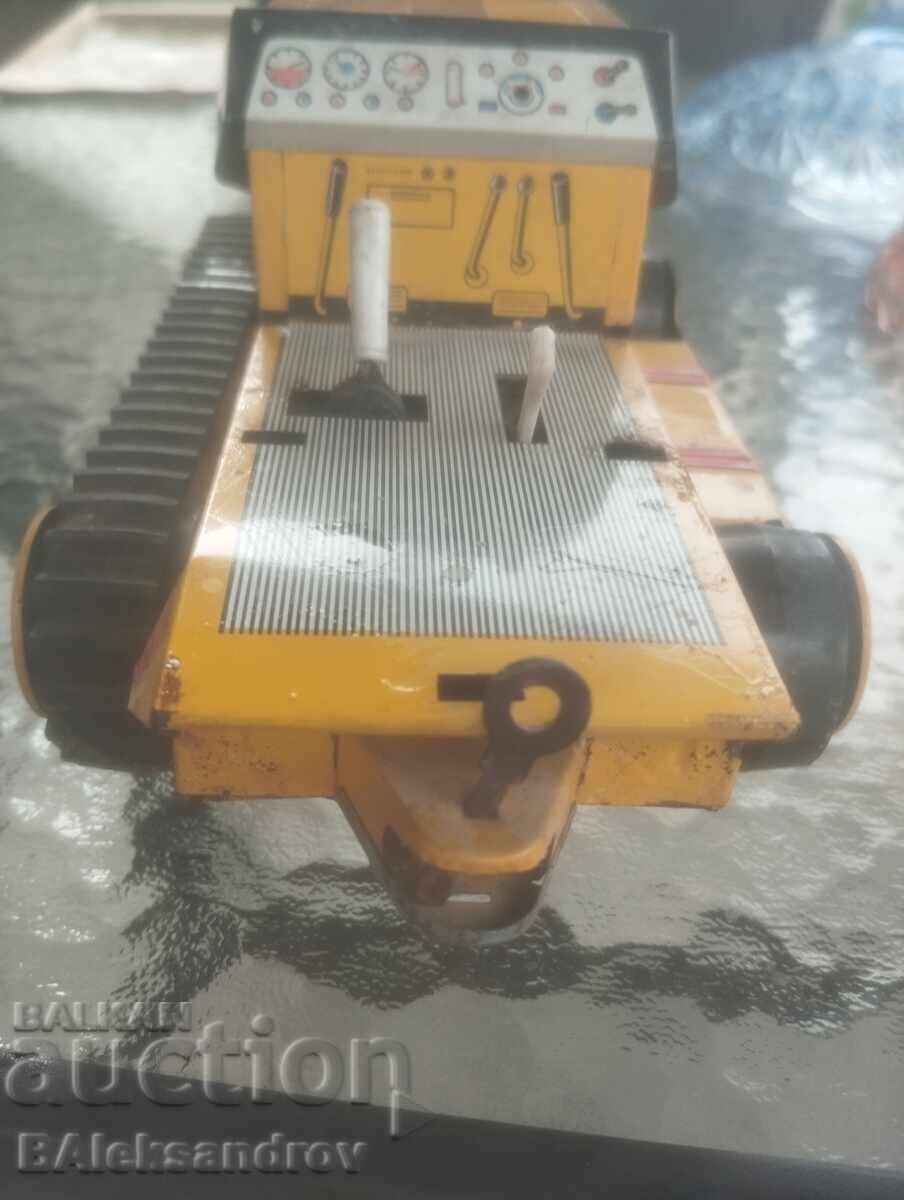 Jucărie veche cu buldozer de tablă - 5