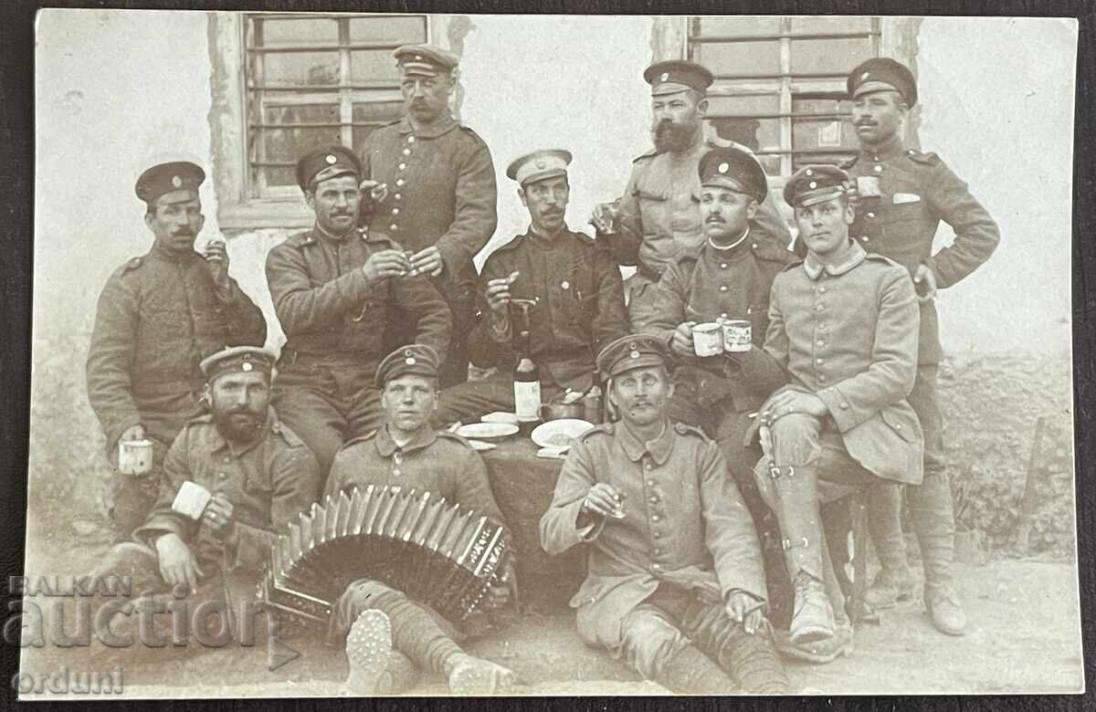 5168 Kingdom of Bulgaria German and Bulgarian soldiers celebrate