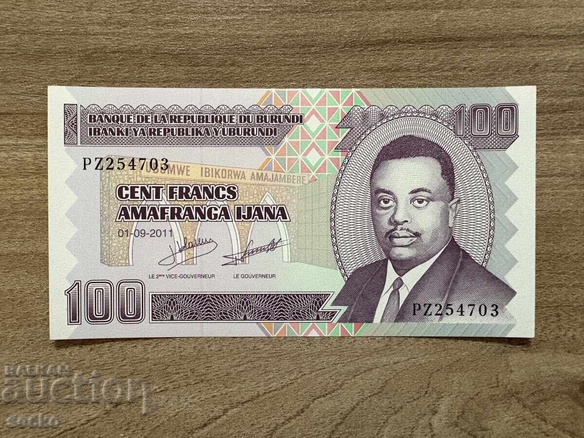 Бурунди - 100 франка (2011) UNC Бурунди - 100 франка (2011) UNC