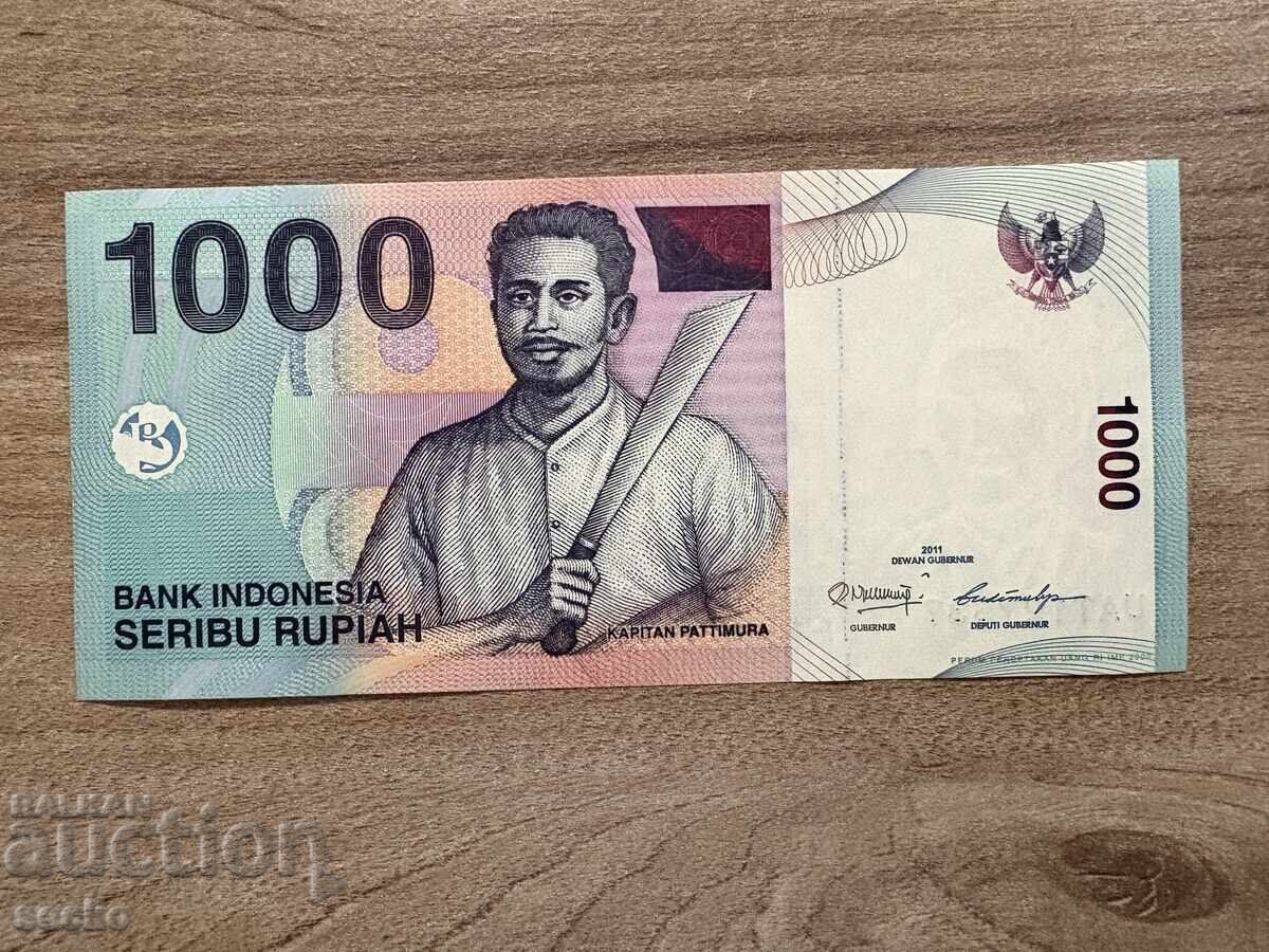 Индонезия - 1000 рупии (2011) UNC Индонезия - 1000 рупии (2011) UNC