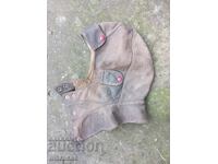 Căciulă de piele pentru motociclist