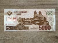 North Korea - 5000 Won (2013) UNC - Specimen