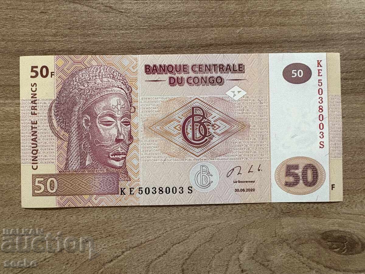Κονγκό - 50 φράγκα (2020) UNC