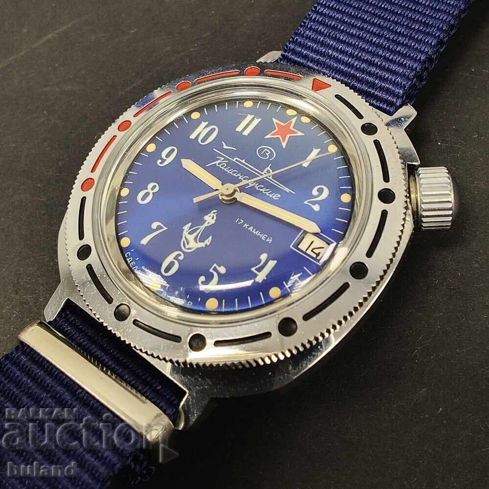 Licitație Sovietic Watch Vostok Comandant Submarin URSS Wostok Licitație Sovietic Watch Vostok Comandant Submarin URSS Wostok