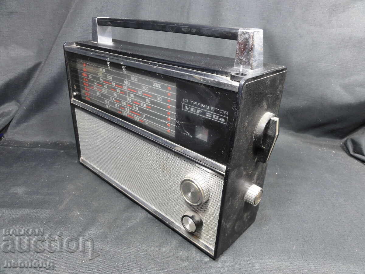BZTs STAR RETRO SOC USSR TRANSISTOR RADIO VEF 204 VEF with price 8.00 BGN | € 4.09