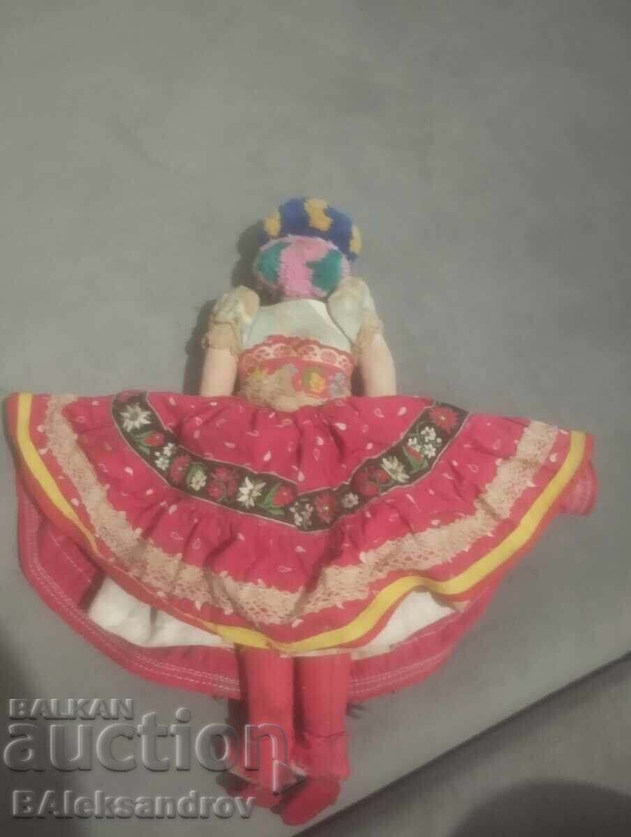 Old rag doll with a porcelain head - 5 Old rag doll with a porcelain head - 5