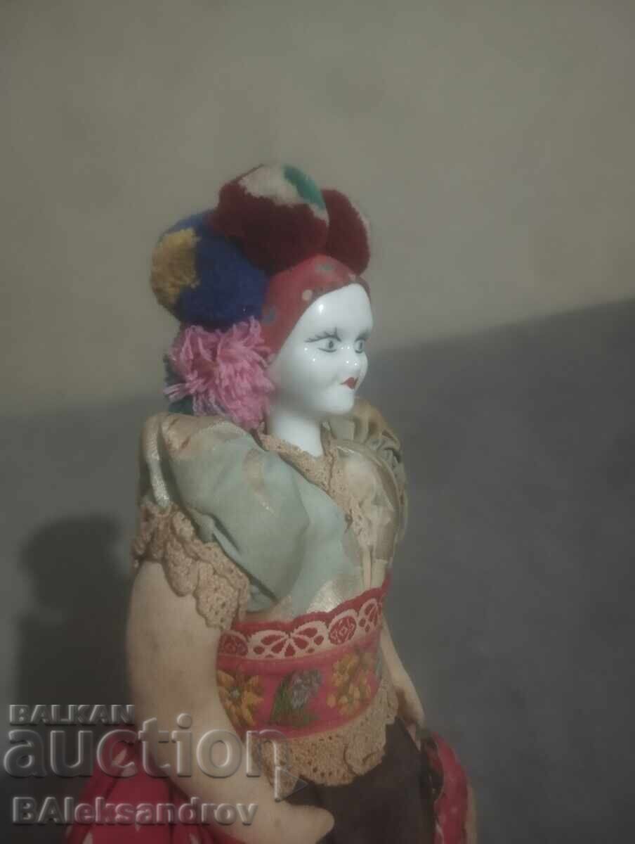 Old rag doll with a porcelain head - 6 Old rag doll with a porcelain head - 6