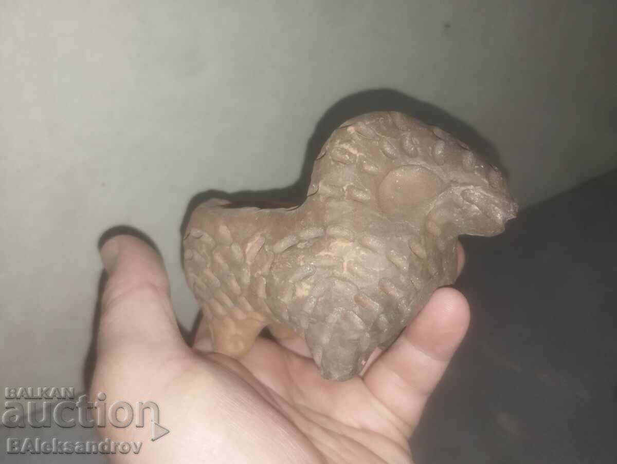 Αυθεντικό κεραμικό τασάκι κριός με αρχικά - 5