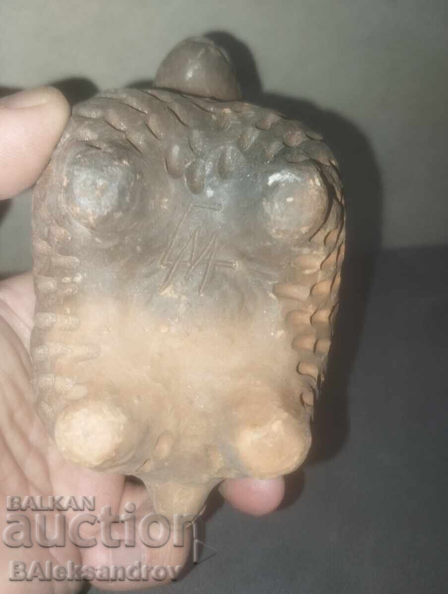 Αυθεντικό κεραμικό τασάκι κριός με αρχικά - 6