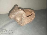 Αυθεντικό κεραμικό τασάκι κριός με αρχικά