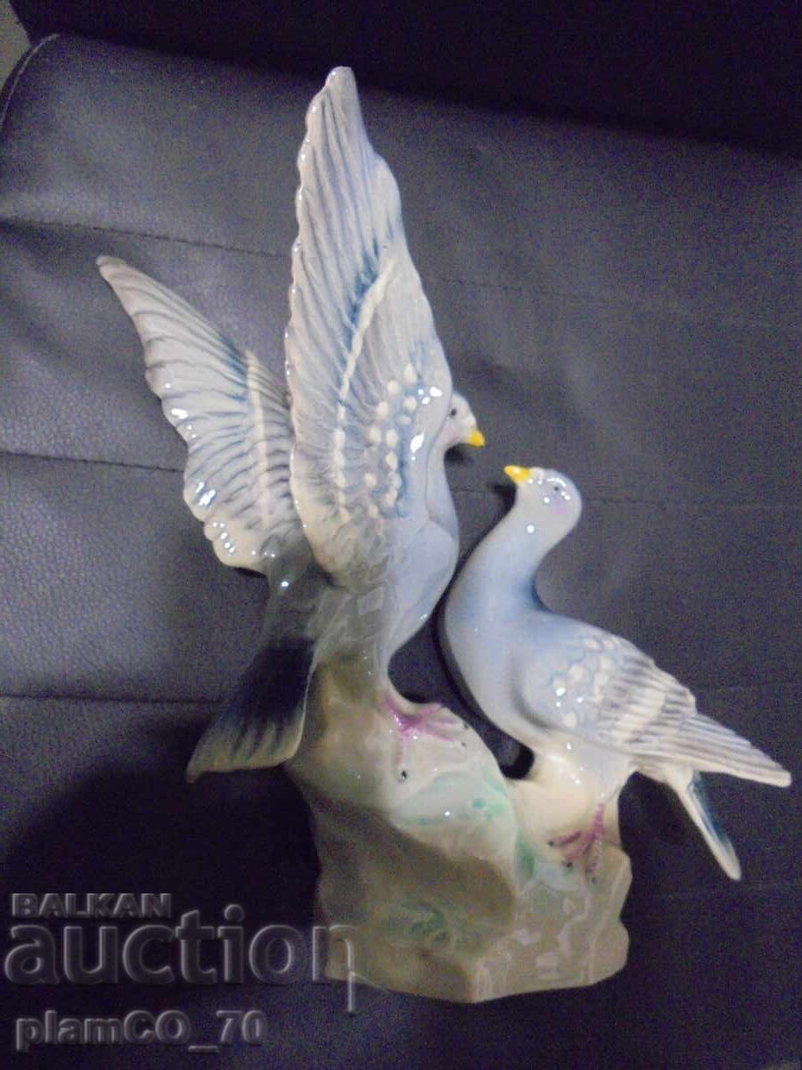 №8352 Old porcelain figurine - birds - 6