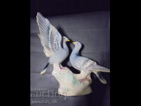 №8352 Old porcelain figurine - birds
