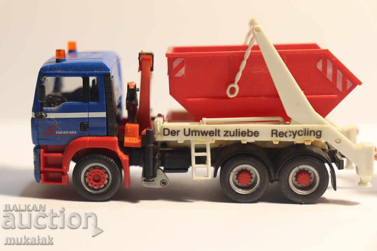 HERPA  H0 1/87   MAN TGA   КОНТЕЙНЕР   КАМИОН  МОДЕЛ с цена 35.00 лв. | € 17.90