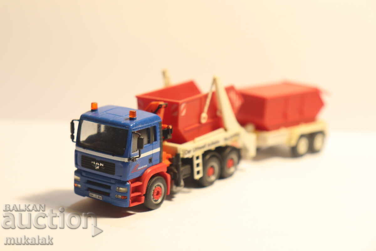 Аукцион HERPA  H0 1/87   MAN TGA   КОНТЕЙНЕР   КАМИОН  МОДЕЛ