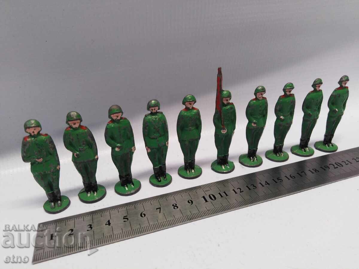 10 METAL SOLDIERS, USSR TOY, TOYS with price 220.00 BGN | € 112.48 10 METAL SOLDIERS, USSR TOY, TOYS with price 220.00 BGN | € 112.48