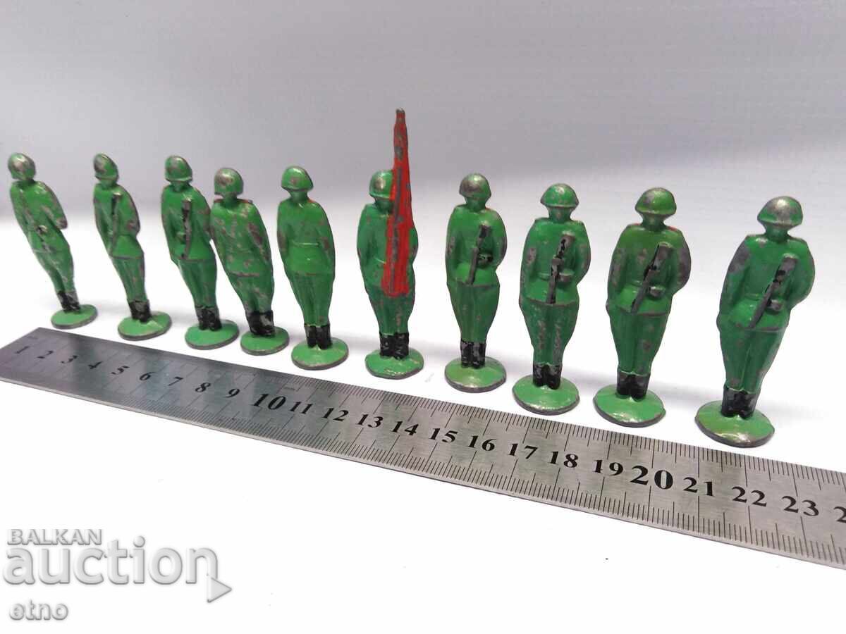 Delivery of 10 METAL SOLDIERS, USSR TOY, TOYS Delivery of 10 METAL SOLDIERS, USSR TOY, TOYS