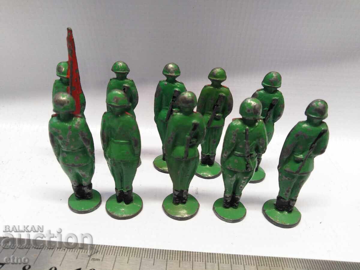 10 METAL SOLDIERS, USSR TOY, TOYS - 7 10 METAL SOLDIERS, USSR TOY, TOYS - 7