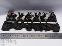 MATRIȚĂ VECHE DIN FONTĂ PENTRU JUCĂRII, FIGURINE CU SUPORTURI