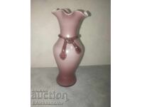 Vază de sticlă frumoasă, sticlă colorată