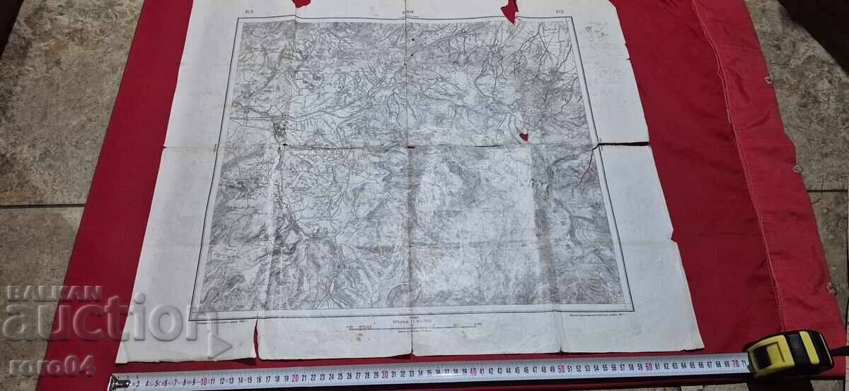 ВЛАДАЯ - СТАРА ВОЕННА КАРТА - WW I