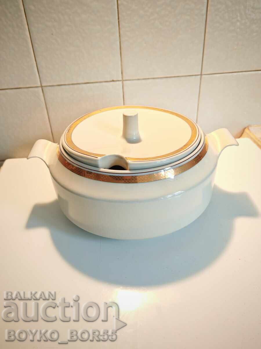 Оригинален Български Соц Порцеланов Супник 1960те г с цена 69.00 лв. | € 35.28