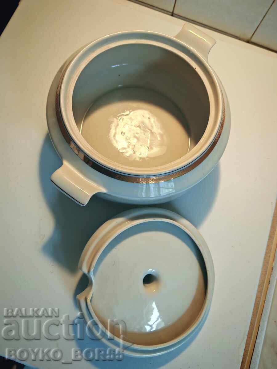 Доставка на Оригинален Български Соц Порцеланов Супник 1960те г