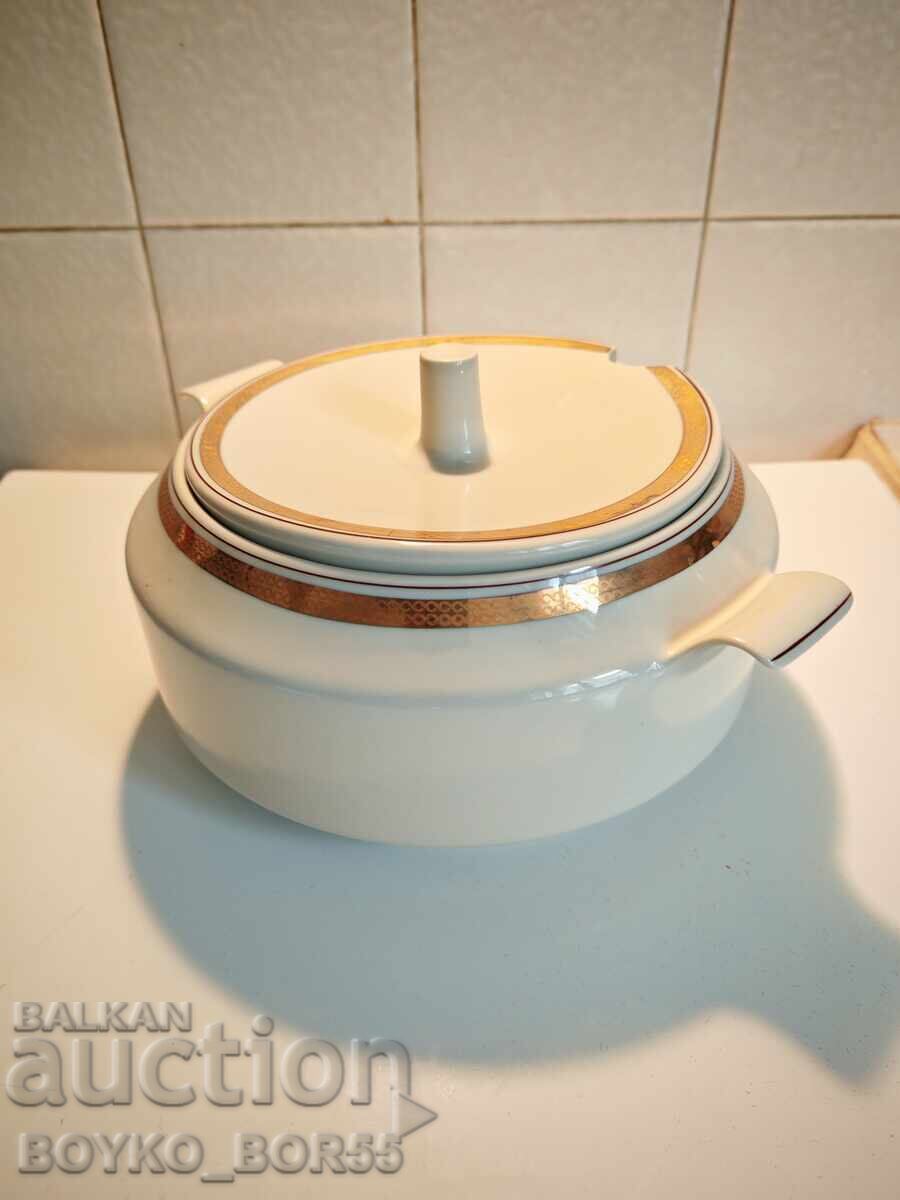 Оригинален Български Соц Порцеланов Супник 1960те г