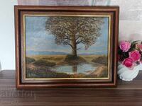 Oil painting, beauty for the eye, signed