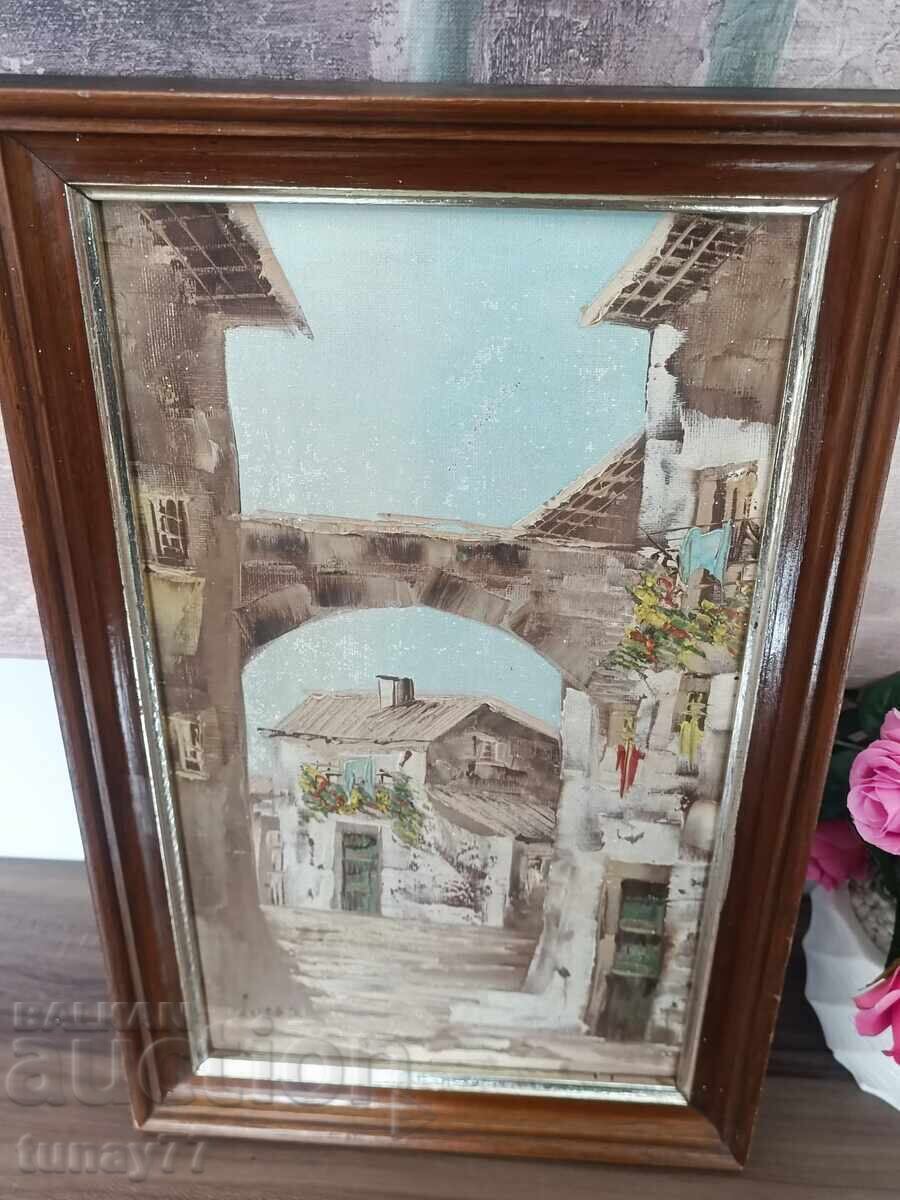 Уникална дърта релефна картина маслени бои платно - 5 Уникална дърта релефна картина маслени бои платно - 5